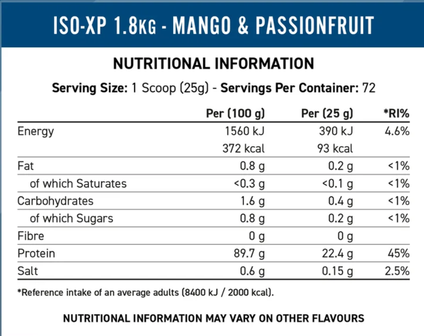 Applied Nutrition ISO-XP - Whey Protein Isolate